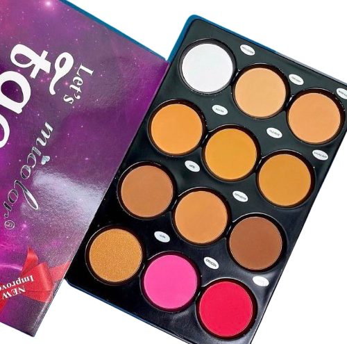 Let's Face It Face Sculptor And High-definition Matte Pressed Powder Palette