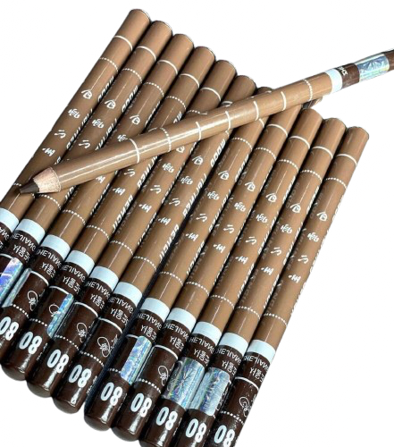 Wood Eyeliner Pencil Davis Cosmetics Pack - (08)