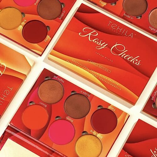 Tehila Cosmetics Rossy Cheeks Cream Blush Eden's Edition Professional Cream Blush Palette