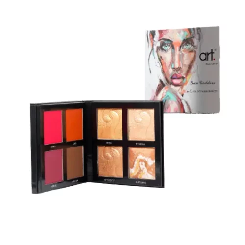 Art Black Edition Sun Goddess 8 In 1 3D Highlighter & Blusher Palette
