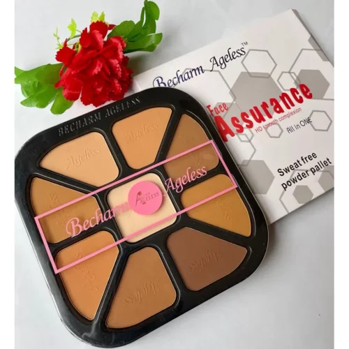 Becharm Ageless Face Assurance Hd Smooth Complexion All In One Sweat Free Powder Pallet - 8 In 1