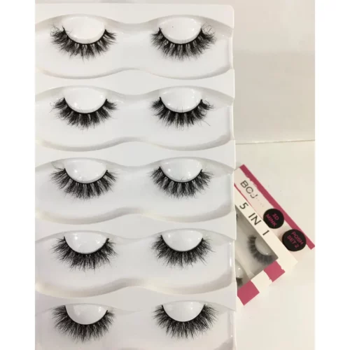 Boj Cosmetics 3d Mink 5 In 1 Lux Eyelashes - Posh Set 2