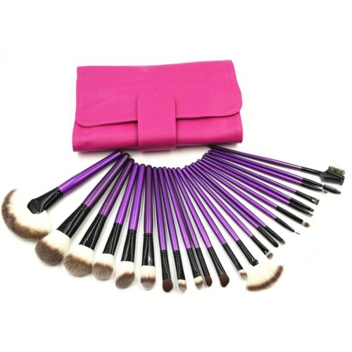 Deep Pink Bag Brush Set