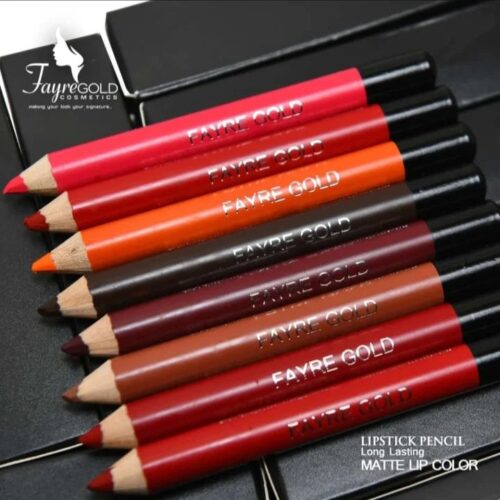 Fayre Gold Matte Lip Color Lipstick Pencil