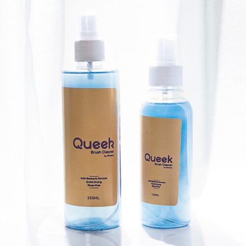 Queek Brush Cleaner By Rheevo Anti-Bacteria Formula Quick Drying Rinse-Free