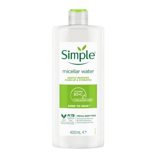 Simple Micellar Cleaning Water Instantly Hydrates And Gently Remove Makeup