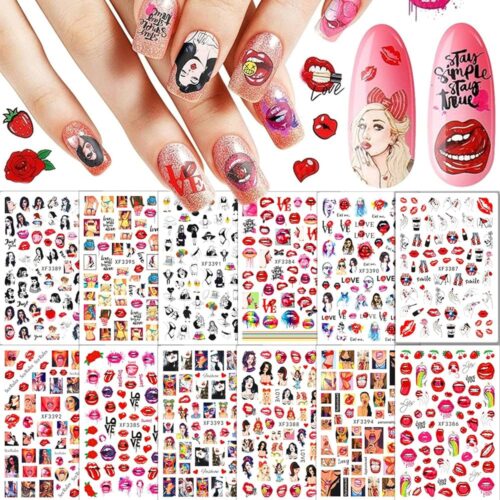 Stickers Auto Adhesives 3D Nail Art