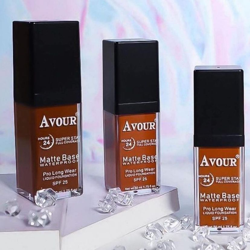 Avour Superstay Full Coverage 24H Matte Base Waterproof Pro Long Wear Liquid Foundation SPF25