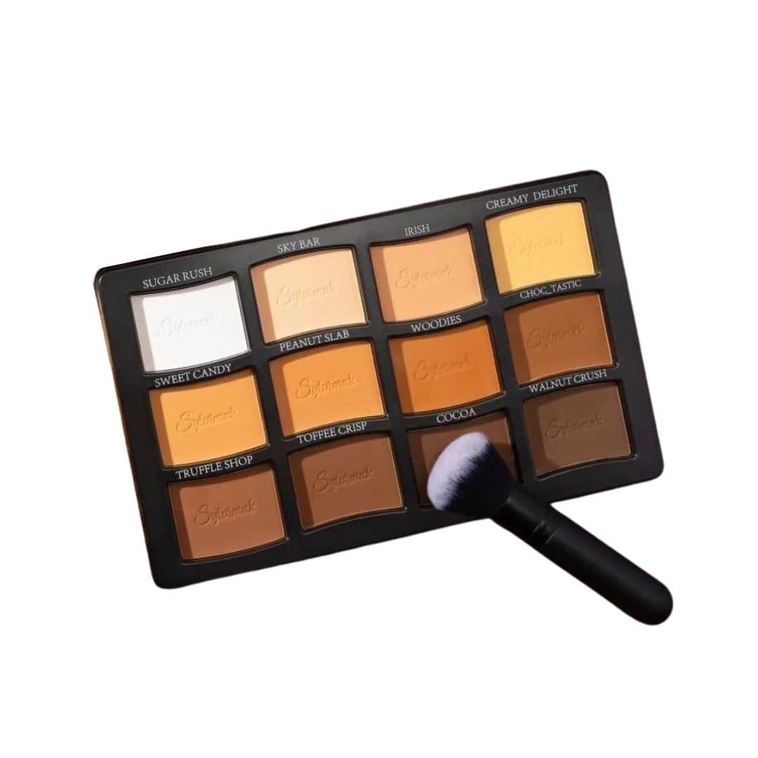 Sylvimak Shades Of Chocolate 12 In 1 Powder Palette