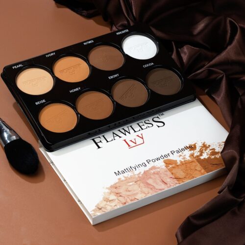 Flawless Ivy Mattifying Powder Palette - 8 In 1