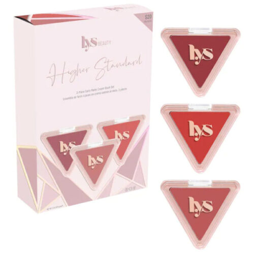 Lys Beauty 3Pcs Satin Matte Cream Blush Set