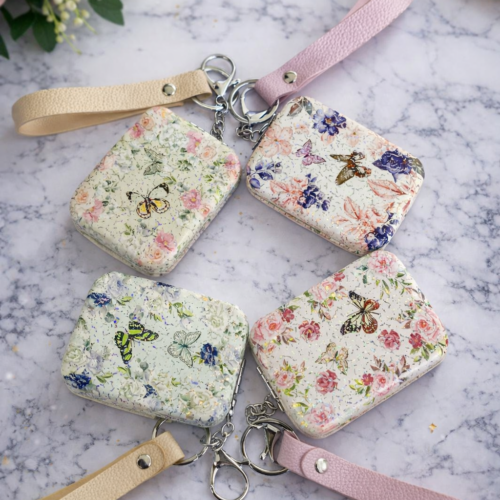 Compact Mirror With Key Holder