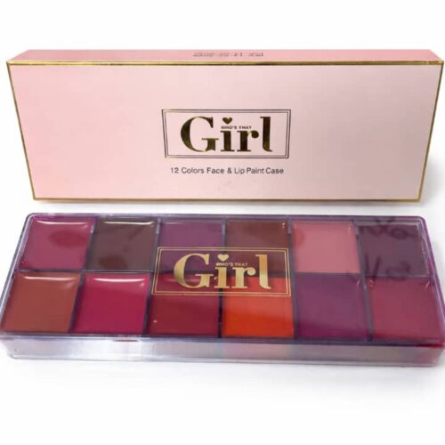 Who's That Girl 12 Colors Face & Lip Paint - 01