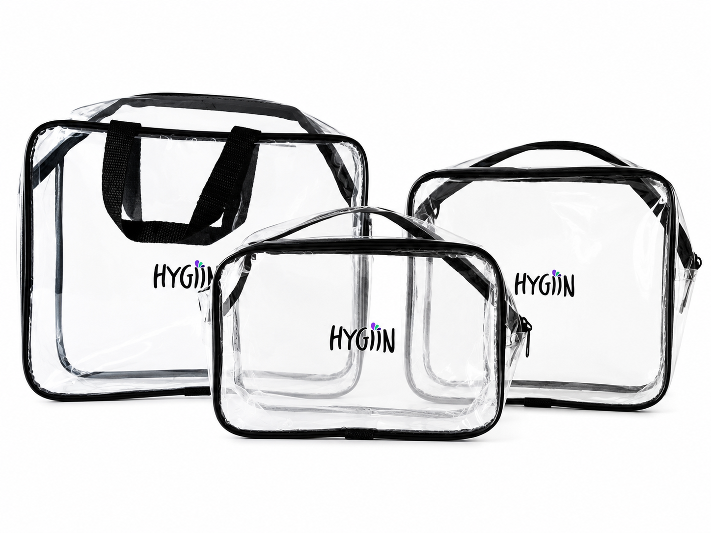 Hygiin Pvc Bag - 3in1 Transparent - Image 2